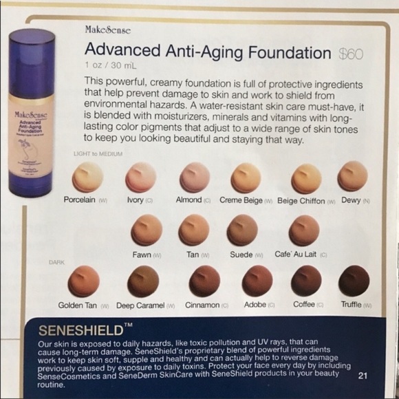 Deep Caramel MakeSense AAA Foundation SeneGence - Picture 3 of 4